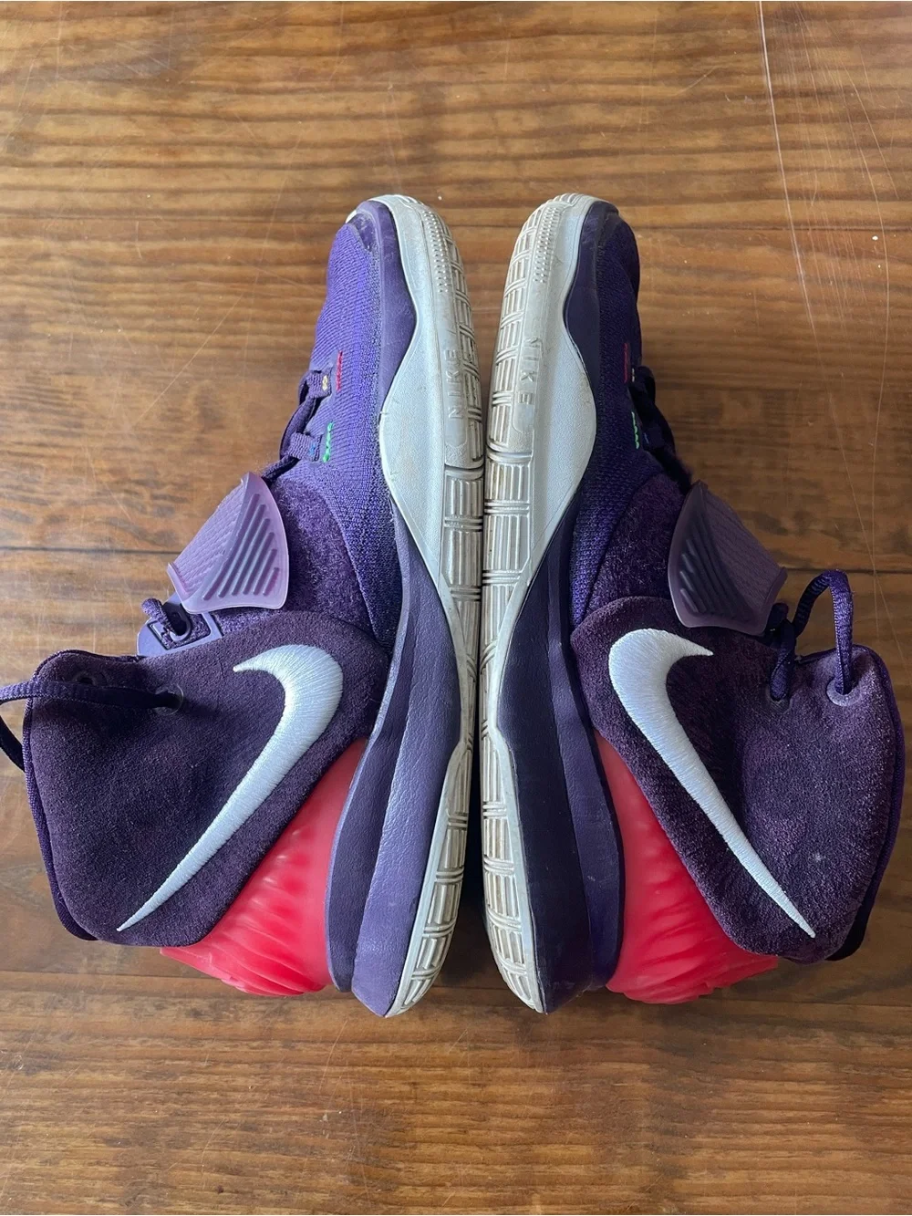 Nike Kyrie Kids' Purple Basketball Shoes with Strap 7Y unique athletic casual
